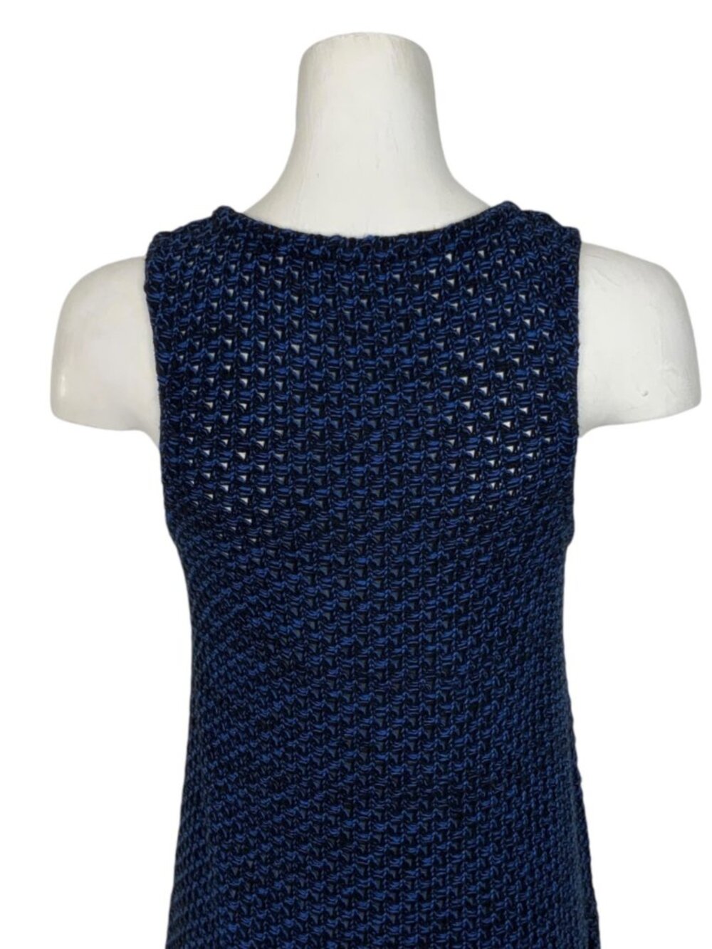 N/Nicholas Knit Fringe Tunic 8 Blue Sleeveless - Picture 12 of 16